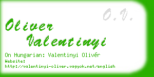 oliver valentinyi business card